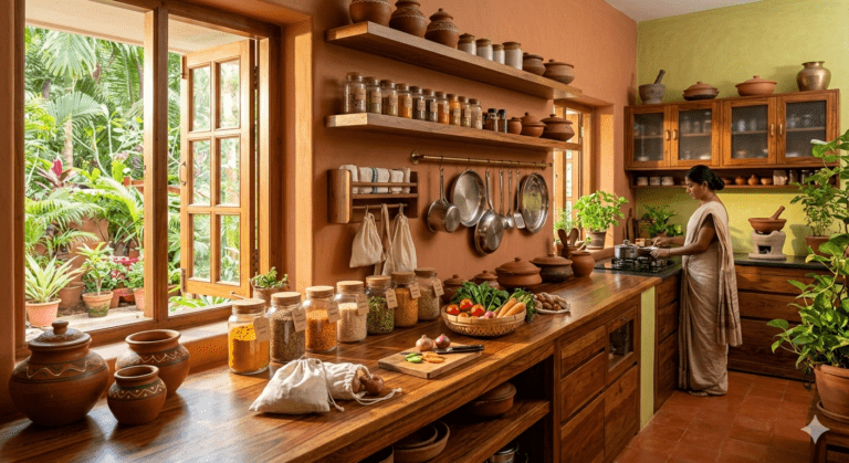 eco-friendly, zero plastic, zero toxin sustainable kitchen