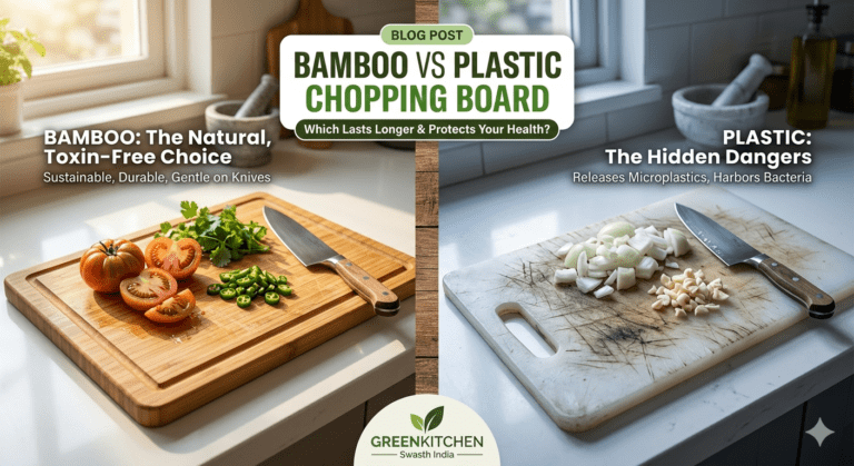 Bamboo Chopping Board vs Plastic Board